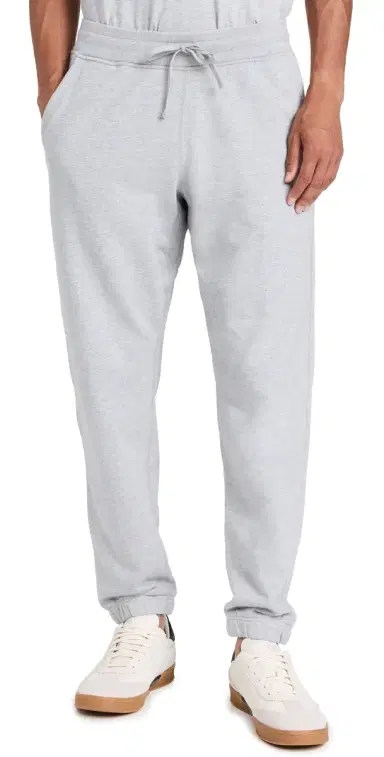 REIGNING CHAMP Midweight Terry tandard Sweatpant Heather Grey | Thumbnail 1 REIGNING CHAMP Midweight Terry tandard Sweatpant Heather Grey | Thumbnail 1
