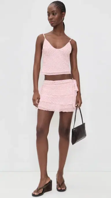Bella Venice The Emma Skirt Pink And Black Dot | Thumbnail 5 Bella Venice The Emma Skirt Pink And Black Dot | Thumbnail 5