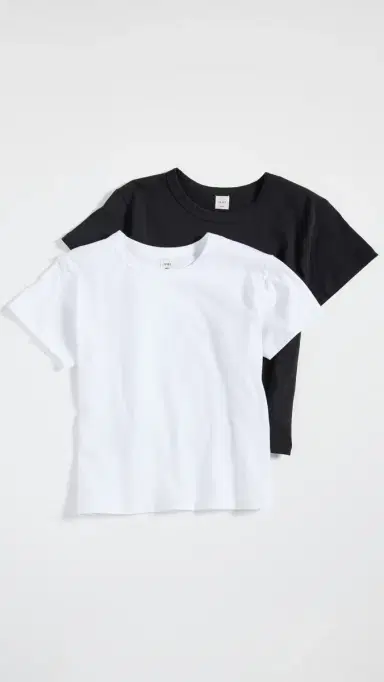 LESET Margo Tee 2 Pack White/Black S | Thumbnail 2 LESET Margo Tee 2 Pack White/Black S | Thumbnail 2
