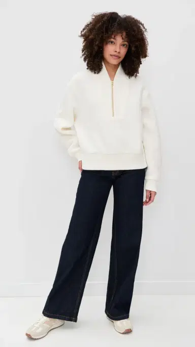 Varley Mumford Pullover Egret | Thumbnail 5 Varley Mumford Pullover Egret | Thumbnail 5
