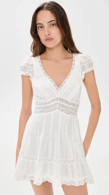 LoveShackFancy Edena Dress White L | Thumbnail 2 LoveShackFancy Edena Dress White L | Thumbnail 2