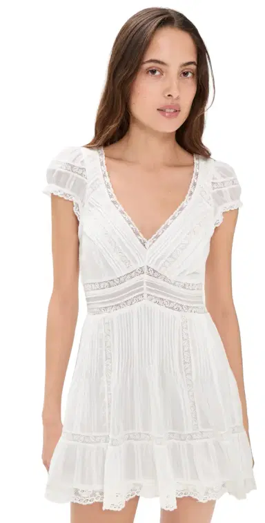 LoveShackFancy Edena Dress White L | Thumbnail 1 LoveShackFancy Edena Dress White L | Thumbnail 1