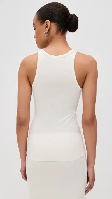 ÉTERNE High Neck Fitted Tank Cream | Thumbnail 3 ÉTERNE High Neck Fitted Tank Cream | Thumbnail 3