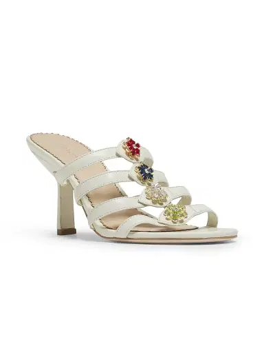 Cinq à Sept Women's Emmy Crystal-Embellished Strappy Leather Sandals - Ivory - Size 11 | Thumbnail 2 Cinq à Sept Women's Emmy Crystal-Embellished Strappy Leather Sandals - Ivory - Size 11 | Thumbnail 2