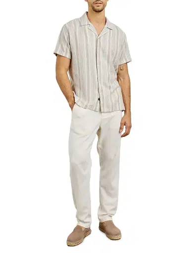 Rails Men's Amalfi Striped Camp Shirt - Amalfi Stripe | Thumbnail 2 Rails Men's Amalfi Striped Camp Shirt - Amalfi Stripe | Thumbnail 2