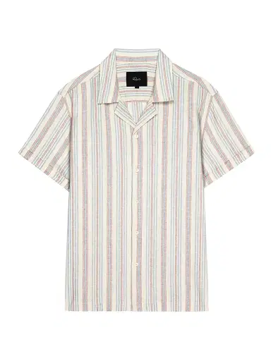 Rails Men's Amalfi Striped Camp Shirt - Amalfi Stripe | Thumbnail 1 Rails Men's Amalfi Striped Camp Shirt - Amalfi Stripe | Thumbnail 1