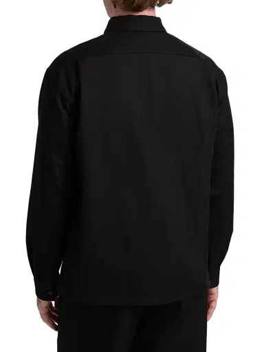 Nili Lotan Men's Evander Cotton-Linen Shirt Jacket - Black | Thumbnail 5 Nili Lotan Men's Evander Cotton-Linen Shirt Jacket - Black | Thumbnail 5