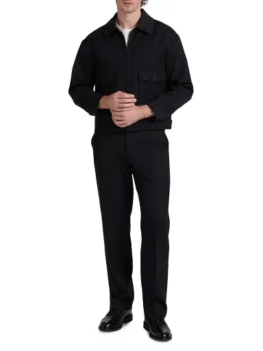 Nili Lotan Men's Fritz Virgin Wool Pants - Midnight | Thumbnail 2 Nili Lotan Men's Fritz Virgin Wool Pants - Midnight | Thumbnail 2