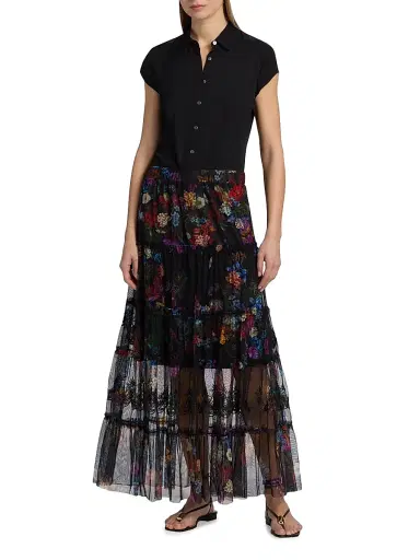 Johnny Was Women's Mazzy Tierred Maxi Skirt - Kahlani | Thumbnail 2 Johnny Was Women's Mazzy Tierred Maxi Skirt - Kahlani | Thumbnail 2