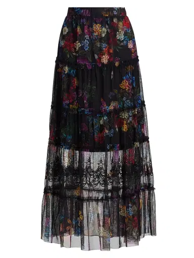 Johnny Was Women's Mazzy Tierred Maxi Skirt - Kahlani | Thumbnail 1 Johnny Was Women's Mazzy Tierred Maxi Skirt - Kahlani | Thumbnail 1
