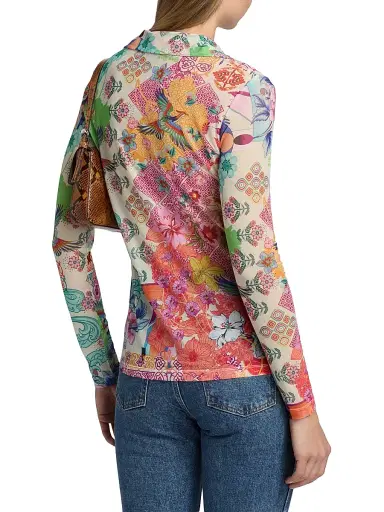 Johnny Was Women's McDreamer Floral Shirt - Mcdreamer Print | Thumbnail 5 Johnny Was Women's McDreamer Floral Shirt - Mcdreamer Print | Thumbnail 5