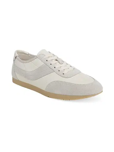 Vince Men's LA Runner Low-Top Leather Sneakers - Horchata Pebble White | Thumbnail 2 Vince Men's LA Runner Low-Top Leather Sneakers - Horchata Pebble White | Thumbnail 2