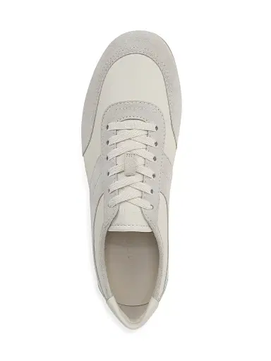 Vince Men's LA Runner Low-Top Leather Sneakers - Horchata Pebble White | Thumbnail 4 Vince Men's LA Runner Low-Top Leather Sneakers - Horchata Pebble White | Thumbnail 4