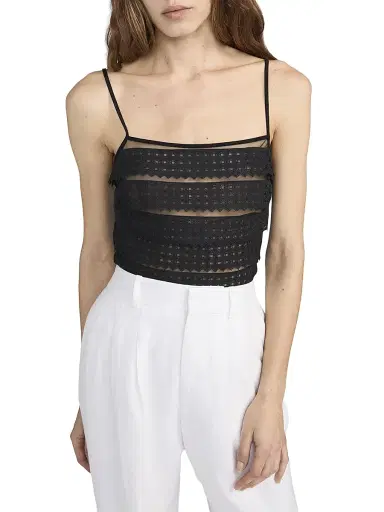 Frame Women's The Lattice Crochet Camisole | Thumbnail 4 Frame Women's The Lattice Crochet Camisole | Thumbnail 4