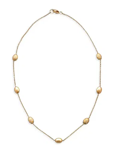 Chiarelli Milano Women's Ulivo 18K Yellow Gold & 0.80 TCW Diamond Station Necklace - Yellow Gold | Thumbnail 1 Chiarelli Milano Women's Ulivo 18K Yellow Gold & 0.80 TCW Diamond Station Necklace - Yellow Gold | Thumbnail 1