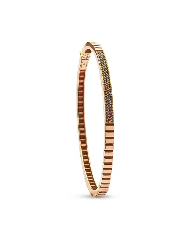 Women's Riflessi 18K Rose Gold & 0.44 TCW Black Diamond Bangle - Rose Gold Women's Riflessi 18K Rose Gold & 0.44 TCW Black Diamond Bangle - Rose Gold