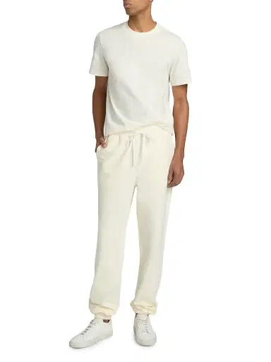 Saks Fifth Avenue Men's Foundation Fleece Cotton Sweatpants - Cannoli Cream XXL | Thumbnail 2 Saks Fifth Avenue Men's Foundation Fleece Cotton Sweatpants - Cannoli Cream XXL | Thumbnail 2