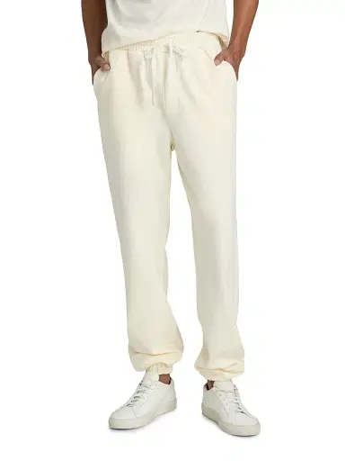 Saks Fifth Avenue Men's Foundation Fleece Cotton Sweatpants - Cannoli Cream XXL | Thumbnail 3 Saks Fifth Avenue Men's Foundation Fleece Cotton Sweatpants - Cannoli Cream XXL | Thumbnail 3
