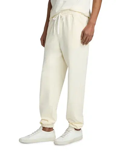 Saks Fifth Avenue Men's Foundation Fleece Cotton Sweatpants - Cannoli Cream XXL | Thumbnail 4 Saks Fifth Avenue Men's Foundation Fleece Cotton Sweatpants - Cannoli Cream XXL | Thumbnail 4