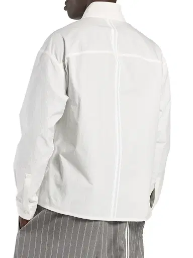 Mordecai Men's Cotton Kimono-Style Shirt - Alabaster | Thumbnail 3 Mordecai Men's Cotton Kimono-Style Shirt - Alabaster | Thumbnail 3
