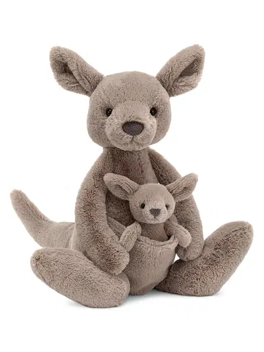 Jellycat Kara Kangaroo Plush Toy - Tan | Thumbnail 1 Jellycat Kara Kangaroo Plush Toy - Tan | Thumbnail 1