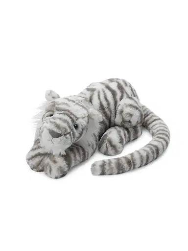 Jellycat Kid's Sacha Snow Tiger Plush Toy - White | Thumbnail 1 Jellycat Kid's Sacha Snow Tiger Plush Toy - White | Thumbnail 1