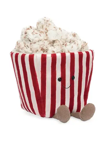 Jellycat Popcorn Plush Toy - Red White | Thumbnail 1 Jellycat Popcorn Plush Toy - Red White | Thumbnail 1