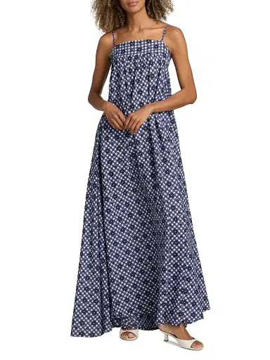 EYWASOULS MALIBU Women's Stacey Printed Cotton A-Line Maxi Dress | Thumbnail 2 EYWASOULS MALIBU Women's Stacey Printed Cotton A-Line Maxi Dress | Thumbnail 2