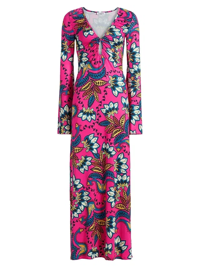Women's Diana Bell-Sleeve Maxi Dress - Orchid Botanica Women's Diana Bell-Sleeve Maxi Dress - Orchid Botanica