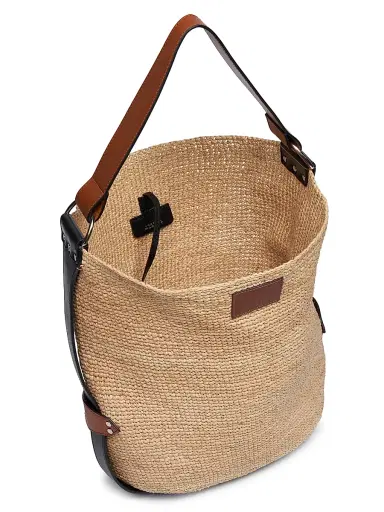 Isabel Marant Women's Bayia Raffia Bucket Bag - Natural | Thumbnail 3 Isabel Marant Women's Bayia Raffia Bucket Bag - Natural | Thumbnail 3