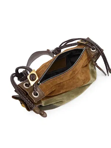 Isabel Marant Women's Medium Maia Suede Shoulder Bag - Multicolor Khaki | Thumbnail 3 Isabel Marant Women's Medium Maia Suede Shoulder Bag - Multicolor Khaki | Thumbnail 3