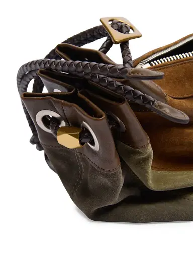 Isabel Marant Women's Medium Maia Suede Shoulder Bag - Multicolor Khaki | Thumbnail 5 Isabel Marant Women's Medium Maia Suede Shoulder Bag - Multicolor Khaki | Thumbnail 5