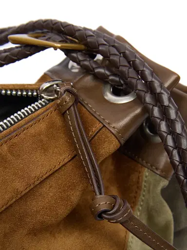 Isabel Marant Women's Medium Maia Suede Shoulder Bag - Multicolor Khaki | Thumbnail 6 Isabel Marant Women's Medium Maia Suede Shoulder Bag - Multicolor Khaki | Thumbnail 6