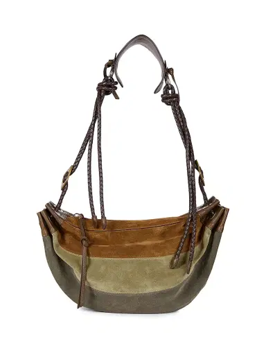 Isabel Marant Women's Medium Maia Suede Shoulder Bag - Multicolor Khaki | Thumbnail 1 Isabel Marant Women's Medium Maia Suede Shoulder Bag - Multicolor Khaki | Thumbnail 1