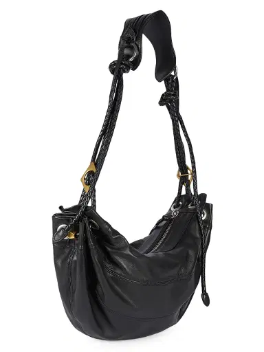 Isabel Marant Women's Medium Maia Leather Shoulder Bag - Black | Thumbnail 6 Isabel Marant Women's Medium Maia Leather Shoulder Bag - Black | Thumbnail 6
