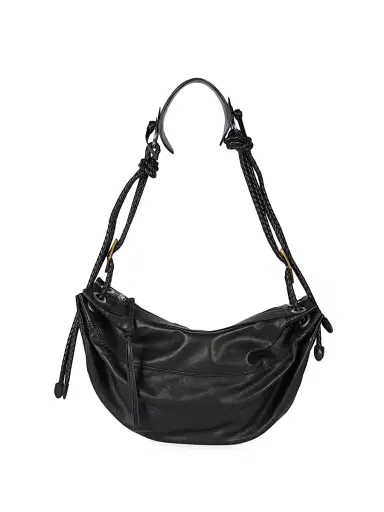 Isabel Marant Women's Medium Maia Leather Shoulder Bag - Black | Thumbnail 1 Isabel Marant Women's Medium Maia Leather Shoulder Bag - Black | Thumbnail 1