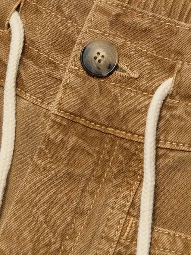 Ba&sh Women's Fima Cotton-Linen Drawstring Pants - Camel - Size XL | Thumbnail 7 Ba&sh Women's Fima Cotton-Linen Drawstring Pants - Camel - Size XL | Thumbnail 7