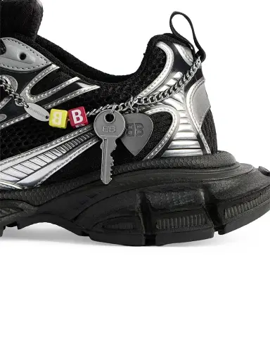 Balenciaga Men's 3XL Sneakers with Charms - Black Silver - Size 12 | Thumbnail 4 Balenciaga Men's 3XL Sneakers with Charms - Black Silver - Size 12 | Thumbnail 4