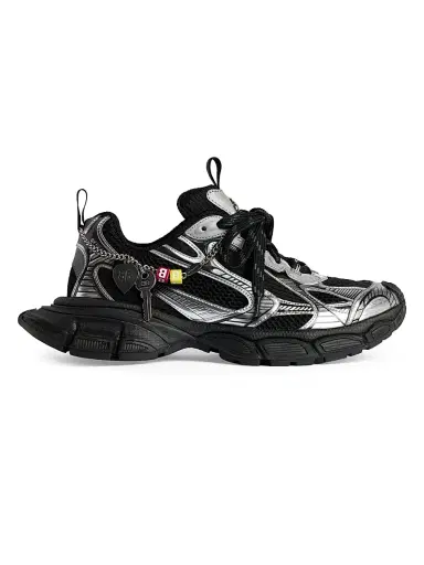 Balenciaga Men's 3XL Sneakers with Charms - Black Silver - Size 12 | Thumbnail 1 Balenciaga Men's 3XL Sneakers with Charms - Black Silver - Size 12 | Thumbnail 1
