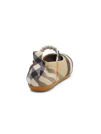 Burberry Girl's Chaterley Check Mary Jane Flats - Sand Ip Check 9.5 (Toddler) | Thumbnail 2 Burberry Girl's Chaterley Check Mary Jane Flats - Sand Ip Check 9.5 (Toddler) | Thumbnail 2