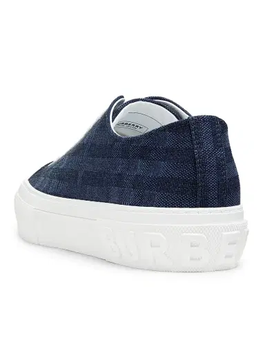 Burberry Men's Jack Check Denim Low-Top Sneakers - Navy - Size 13 | Thumbnail 3 Burberry Men's Jack Check Denim Low-Top Sneakers - Navy - Size 13 | Thumbnail 3