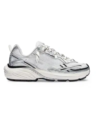 Represent Men's Storm Deconstructed Torn Fashion Runner Low-Top Sneakers - Flat White Silver - Size 12 | Thumbnail 1 Represent Men's Storm Deconstructed Torn Fashion Runner Low-Top Sneakers - Flat White Silver - Size 12 | Thumbnail 1