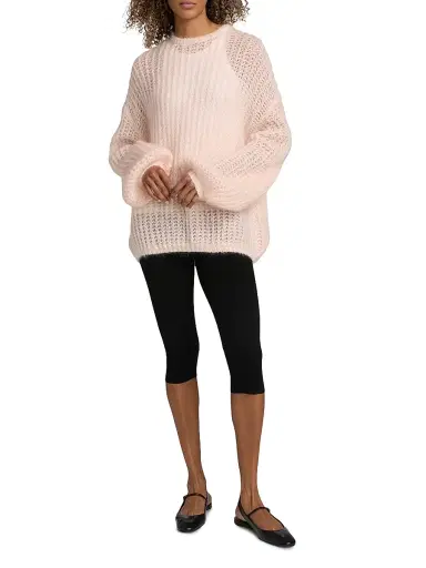 Toteme Women's Puffed Knit Oversized Sweater - Bloom | Thumbnail 2 Toteme Women's Puffed Knit Oversized Sweater - Bloom | Thumbnail 2