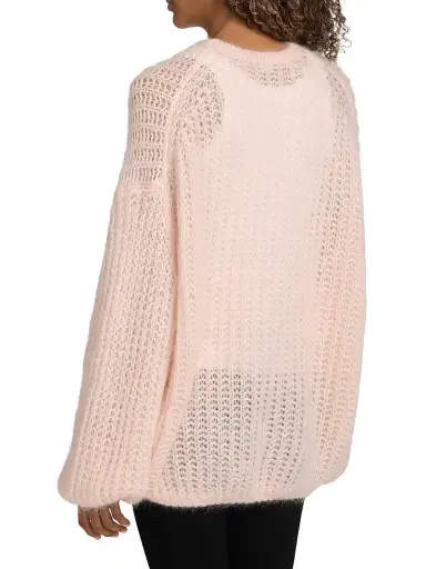 Toteme Women's Puffed Knit Oversized Sweater - Bloom | Thumbnail 5 Toteme Women's Puffed Knit Oversized Sweater - Bloom | Thumbnail 5