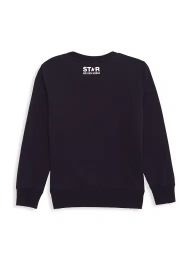 Golden Goose Little Boy's & Boy's Star Graphic Crewneck Sweatshirt - Dark Blue | Thumbnail 3 Golden Goose Little Boy's & Boy's Star Graphic Crewneck Sweatshirt - Dark Blue | Thumbnail 3