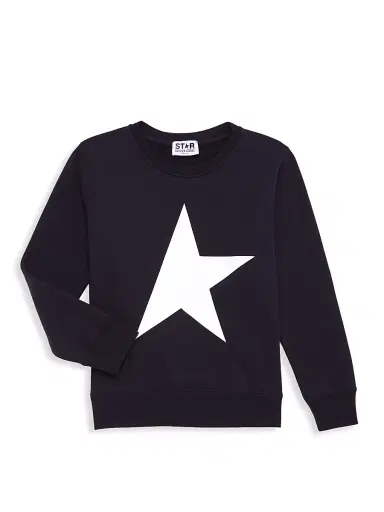 Golden Goose Little Boy's & Boy's Star Graphic Crewneck Sweatshirt - Dark Blue | Thumbnail 1 Golden Goose Little Boy's & Boy's Star Graphic Crewneck Sweatshirt - Dark Blue | Thumbnail 1