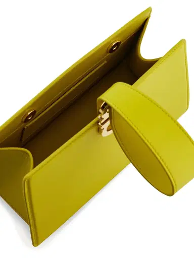 Ferragamo Women's Double Gancio Leather Clutch - Antique Yellow | Thumbnail 5 Ferragamo Women's Double Gancio Leather Clutch - Antique Yellow | Thumbnail 5