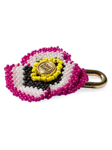 Miu Miu Women's Beads and Metal Micro Trick Charm - Pink | Thumbnail 2 Miu Miu Women's Beads and Metal Micro Trick Charm - Pink | Thumbnail 2