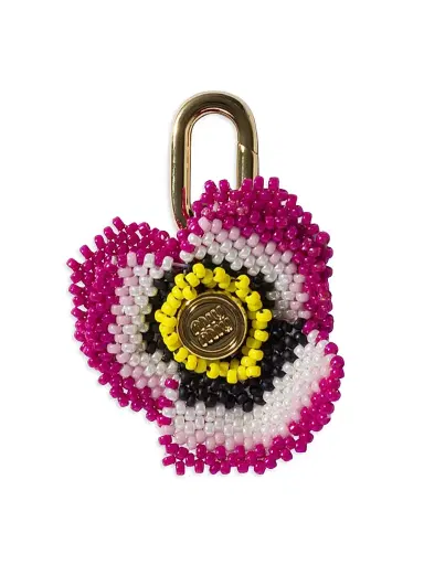 Miu Miu Women's Beads and Metal Micro Trick Charm - Pink | Thumbnail 1 Miu Miu Women's Beads and Metal Micro Trick Charm - Pink | Thumbnail 1