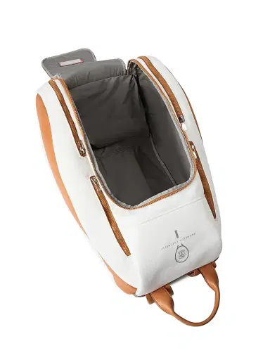 Brunello Cucinelli Men's Leather And Techno Fabric Padel Backpack - Natural Brown | Thumbnail 5 Brunello Cucinelli Men's Leather And Techno Fabric Padel Backpack - Natural Brown | Thumbnail 5